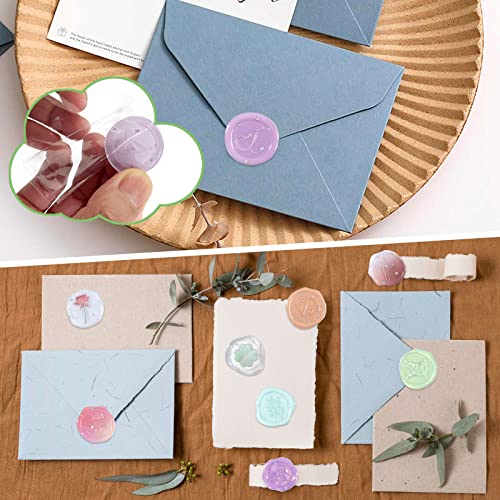 SHANGRLA 72 PCS Premade Floral Wax Seal Stickers, Wedding Envelope Seals - style: Floral