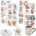 4 PCS Retro Sarcastic Women Cuttable UV DTF Stickers - style: retro sarcastic women
