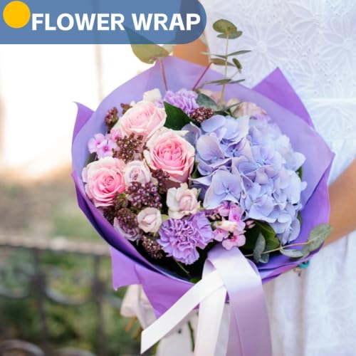 Purple Wrapping Paper, 15"x450" Art Craft Decorative Bulletin Board Paper - color: Purple, size: 15 x 450 Inch