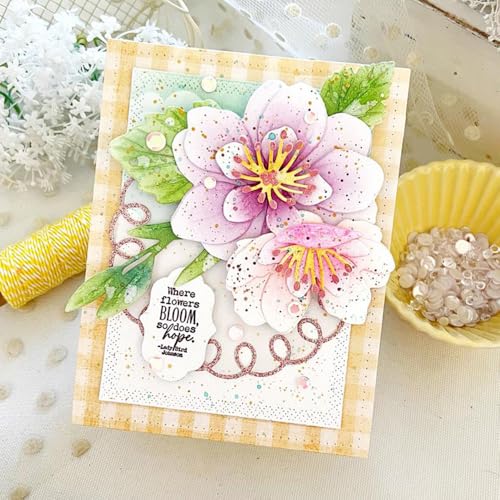 Splicing Flowers and Leaves Metal Cutting Dies Sets for Card Making - color: XMZ-743-A