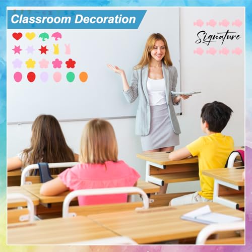 PATIKIL Bulletin Cutouts Paper, 108 Pcs Bee Shape Bulletin Board Paper Cut Outs Decorations with Adhesive Points for Classroom DIY Crafts Projects Party Supplies, Multicolored - style: Bee Shape