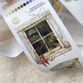 Seahorse Forest Vol9 A53 The Story of Between the Doors,Pre-Cut Scene Washi Tape Stickers,for Scrapbook Supplies,Scrapbook Tape Stickers,Junk Journal Supplies - style: Washi Paper