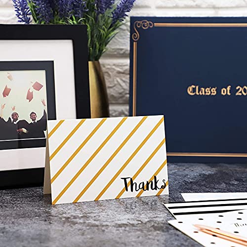 Juvale Thank You Cards with Envelopes - 48-Pack 4 x 6 In Multicolor Blank Notecards - Retro Striped & Polka Dot Designs - Bulk Thank You Notes with Envelopes Set - size: 48 Count (Pack of 1)