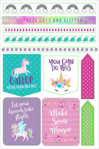 Essentials Unicorn Planner Stickers (over 160 stickers!) (Essentials Planner Stickers)