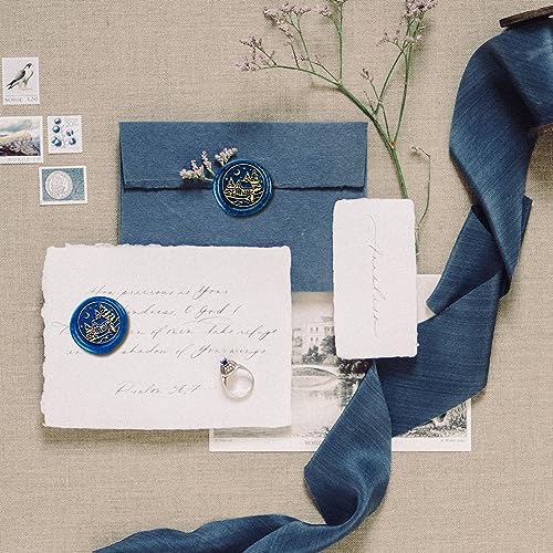 Winter Snow House Wax Stamp 1" Snow House Brass Head Stamp with Wooden Handle Tree Sealing Wax Stamp for Christmas Wedding Invitation Gift Wrapping Envelopes Wine Package Decor - color: Winter
