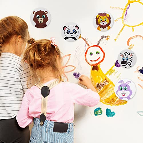 1000 PCS Small Cute Animal Stickers for Students Teachers Classroom Party(1" Diameter / 2 Roll / 16 Designs) - style: Land Animals