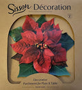 Parchment Paper Leaves for Cheese & Charcuterie Boards - Sisson Poinsettia, Pack of 20, Made in USA with French Parchment Paper. Rinse, clean, dry, reuse. - color: Poinsettia