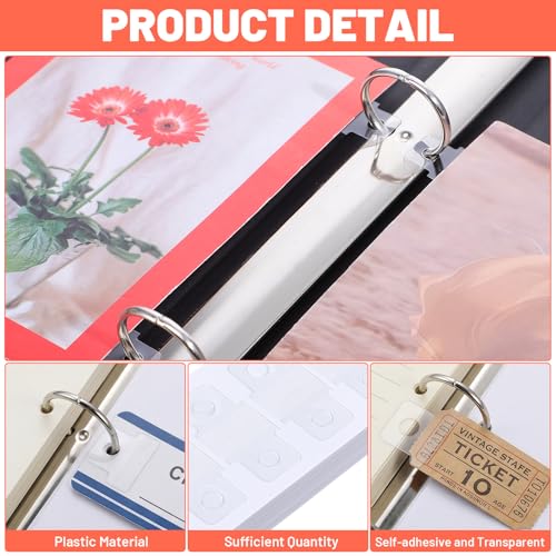 Ymapinc 500PCS Clear Binder Hole Reinforcement Stickers