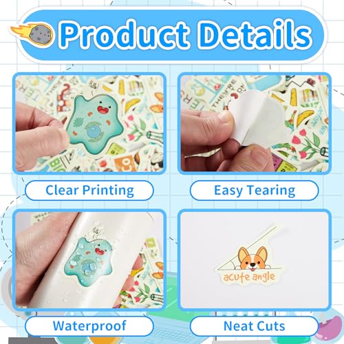 60 Pcs Funny Science Stickers for Water Bottle, Physics Chemistry Biology Natural Lab Laptop Decals, Waterproof Vinyl Adults Teachers Students Phone Case Skateboard Luggage Decor - color: Non-luminescent-347kscp