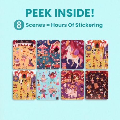 Cupkin Circus Show Coloring & Sticker Activity Book | 300+ Stickers - color: Circus