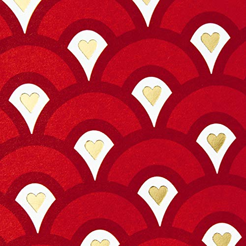Hallmark Blank Love Cards, Assorted 24-Pack (Hearts and Stripes)