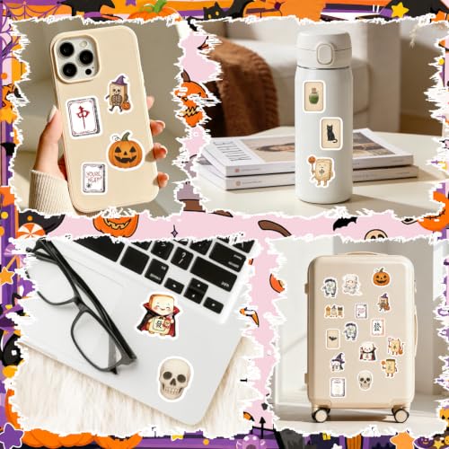 Halloween Stickers Party Favors - 50 Pcs Mahjong Gifts for Kids - style: Halloween Mahjong