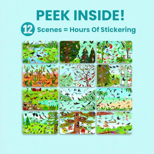 Cupkin Bird Coloring & Sticker Activity Book | 500+ Stickers - color: Birds