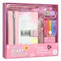 Diary with Lock for Girls Ages 8-12, 256-Page Pink Journal Gift Set