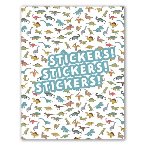 Dinosaurs Cover Reusable Blank Sticker Collecting Album Storage Book Organizer w 28 Silicone-Coated Easy-Release Pages - color: Dinosaurs