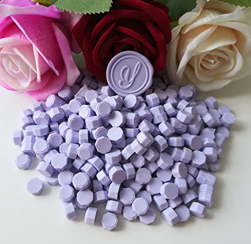 400 Pieces Sealing Wax Beads for Seal Stamp, PORXFLY Wax Seal Beads Great for Wedding Invitations, Wine Packages,Cards Envelopes, Gift Wrapping (Taro Purple) - color: Taro Purple