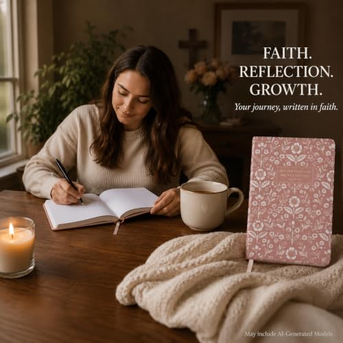 Eccolo Christian Journal Notebook Hardcover Lay Flat 192 Ivory Lined Pages - color: Beech, size: 6X8