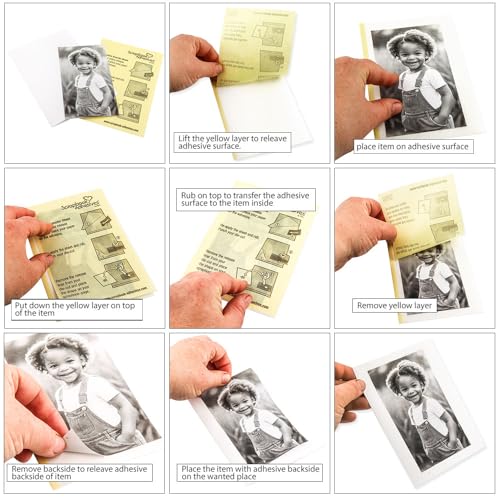 3L Scrapbook Adhesives Adhesive Sheets, 4-Inch x 6-Inch, 10-Pack - size: 4x6 10pk