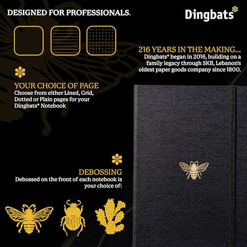 Pro B5 Bee Lined - color: Black Bee, style: Lined