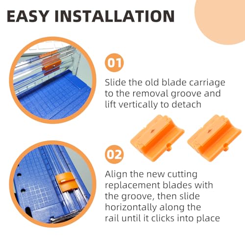 Trimmer Cutting Blades 195960-1001 for Fiskars Personal Trimmer 9" & 12"