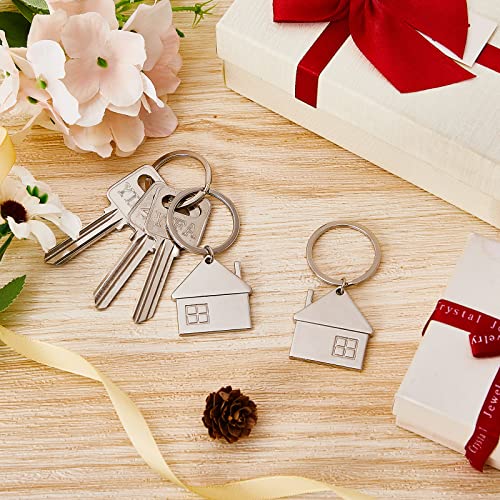 Taiyin House Key Chain, House Shaped Pendant Metal Keychains