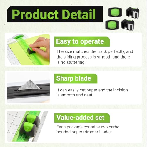 4 Pack 16854 Paper Cutter Blade for Westcott Carbo Titanium Bonded Trimmer