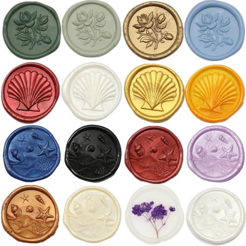 Dust Blue Wax Seal Beads, 400Pcs Sealing Wax Beads, Octagon Wax Sealing Beads, Sealing Wax Beads Set for Wax Seal Stamp, Gift Wrapping, Letter Sealing (Dust Blue) - color: Dust Blue