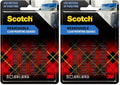 Scotch LINENSPA MMM859 Removable Mounting Squares, 0.68", Clear (Pack of 2) - size: 0.68" (Pack of 2)