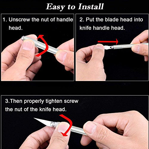COMIART Precision Hobby Cutting Caving Knife Sculpture Tool