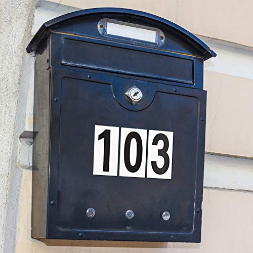 Outus 240 Pcs 10 Sheets Numbers Stickers, 2 Inch, Black on White - color: Black on White, size: 2 Inch