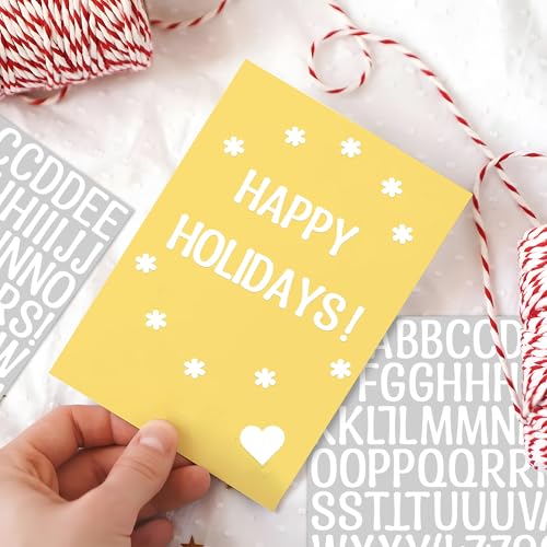 Letter Stickers 1 inch,2880 Pcs 30 Sheets Small Alphabet Stickers (White) - color: White, size: 1 Inch