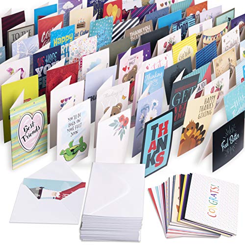 Kangaroo 108 4x6 All Occasion Greeting Cards Assortment Box With Envelopes