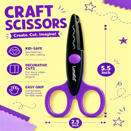 Decorative Craft Scissors Set, 16 PCS 5.5Inch Pattern Edge Scissors - size: 16 Pack