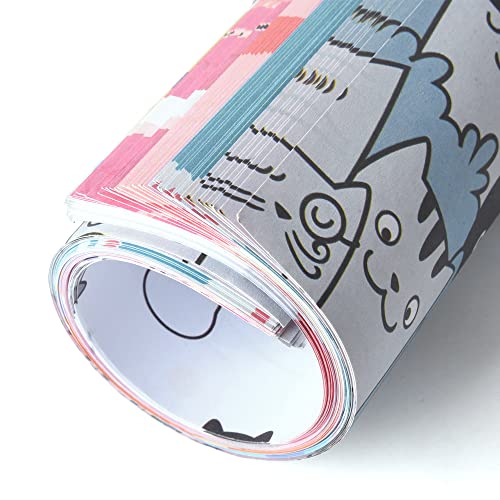 Origami Paper 6x6" Double Sided 50 Sheets 10 Colors Origami Kit,Craft Paper - color: 50sheets-cat family