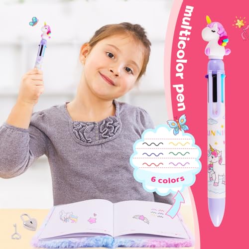 Unicorn Diary with Lock, Secret Journal for Girls Ages 6-8 - style: Unicorn
