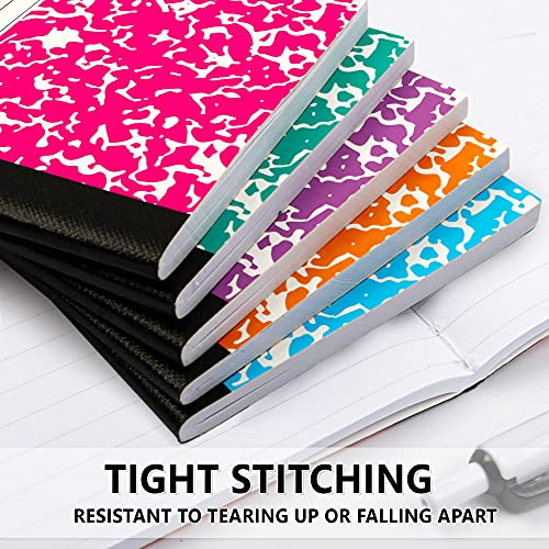 feela Mini Composition Notebook, Cute 30 Pack 5 Pastel Colors Narrow Ruled Mini Composition Books Bulk, Small Pocket Marble Journal Notebooks for Kids Students College, Pocket Size 4.5 x 3.25 in - color: 30 Pack 5 pastel marble covers