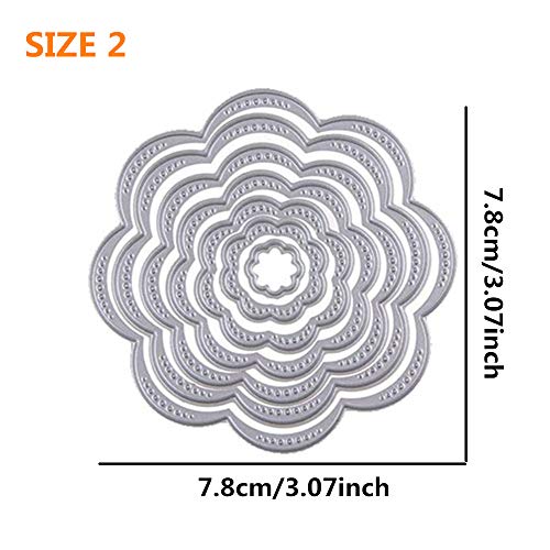 3 Different Shapes of Cutting Dies Stencil Metal Template Molds(Love Heart,Flower & Star),25 Pieces Embossing Tools for Card Making,Scrapbooking,Album Paper DIY Crafts for Card Making Cards