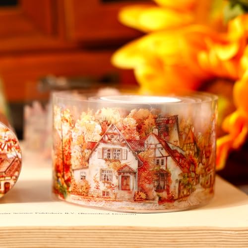 TIAMECH 6 Rolls Nordic Town Season Warm Busting PET Tapes - color: Nordic Town