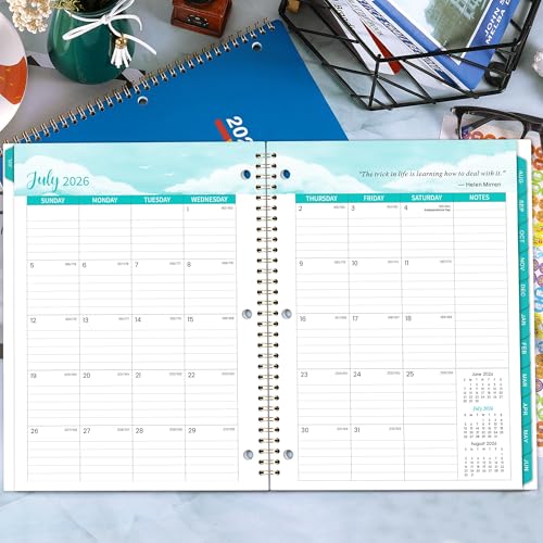 Student Planner 2026-2027 - Academic Planner 2026-2027, July 2026 - June 2027, 11" × 9", Weekly Lesson Planners, Monthly & Weekly School Planners for Middle/High School, Stickers, Week's Goals, Tabs - color: Blue
