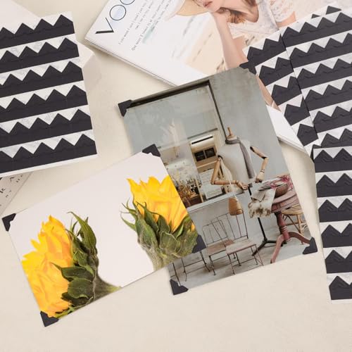 Lineco Self-Adhesive Photo Corners, 0.5 Inch, Black, 252 PCS - color: Black, size: 1 Set