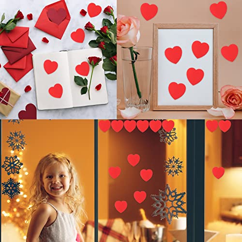 360 Pieces Small Heart Cutouts Paper Heart Shapes 2 Inch Red Hearts Confetti Valentine Heart Die Cuts for Valentine’s Day, Wedding, Party & Bulletin Board Seasonal Display