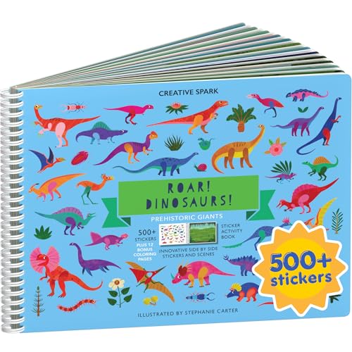 Cupkin Dinosaur Coloring & Sticker Activity Book | 500+ Stickers - color: Dinosaurs