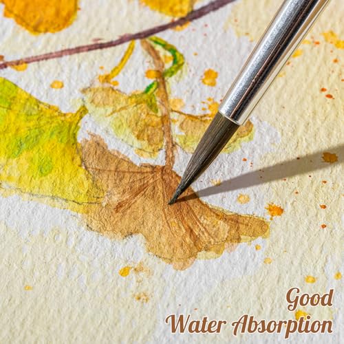 80 Sheets Watercolor Paper, Cold Press, 110 lb/230 GSM, 8.5 x 11 in - size: 8.5 x 11 Inch