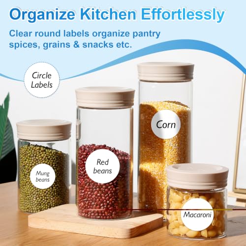 1.5 Inch Round Labels for Laser & Inkjet Printers, Printable Circle Stickers for Wedding Favor, Candle, Cosmetic Jar & Handmade Craft Labels, 600 Adhesive Labels (30 Sheets) with Free Template - size: 1.5 IN-30 Sheets(HB-C020)