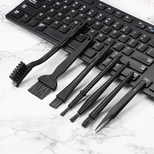 PATIKIL 3pcs ESD Brush Electronic Cleaning Brush Set with 18x18mm Bristles - size: 18 x 18 mm / 0.71 x 0.71 Inch