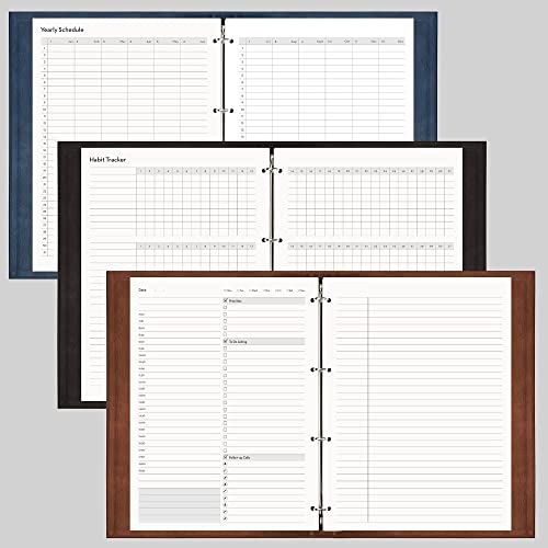 EMSHOI Undated Hourly Daily Planner Refills, 160 Pages, A4 (8.5" x 11.5") - color: Planner Refills