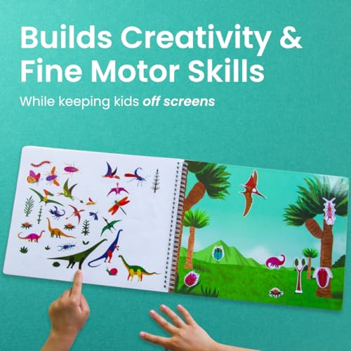 Cupkin Dinosaur Coloring & Sticker Activity Book | 500+ Stickers - color: Dinosaurs