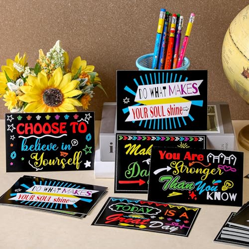 Kosiz 120pcs Inspirational Motivational Encouragement Appreciation Postcard - style: Inspirational