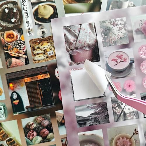 800+ Japanese Kawaii Sticker Book Set,40 Sheets Korean Aesthetic Stickers Book for Scrapbooking Supplies,Journaling,Planner,Calendar,DIY Craft(Water Sleeping Moment) - color: Sweetism