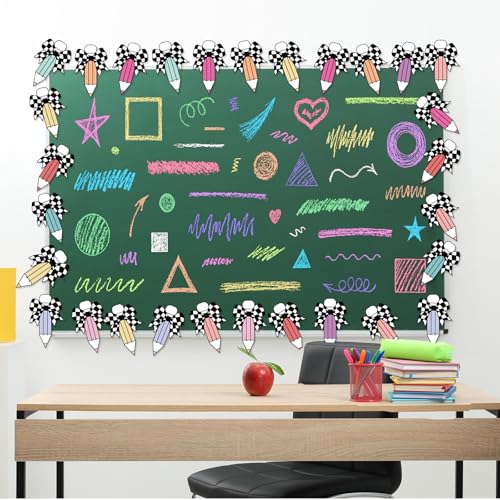 Chuangdi 60 Pcs Backpack Cutouts Pencil for Classroom - style: Pencil